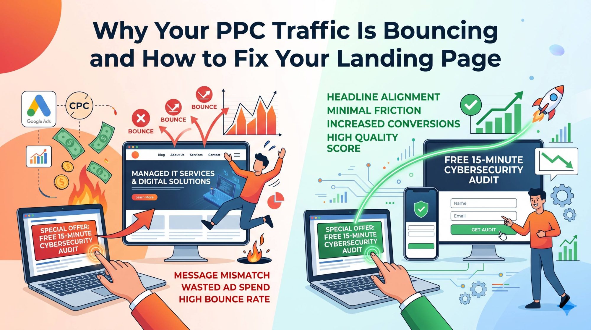 Why Your PPC Traffic Is Bouncing and How to Fix Your Landing Page