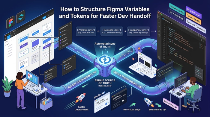 How to Structure Figma Variables and Tokens for Faster Dev Handoff