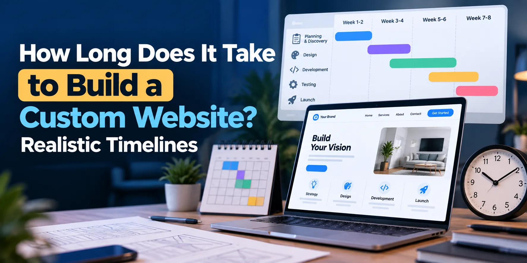 How Long Does It Take to Build a Custom Website? Realistic Timelines